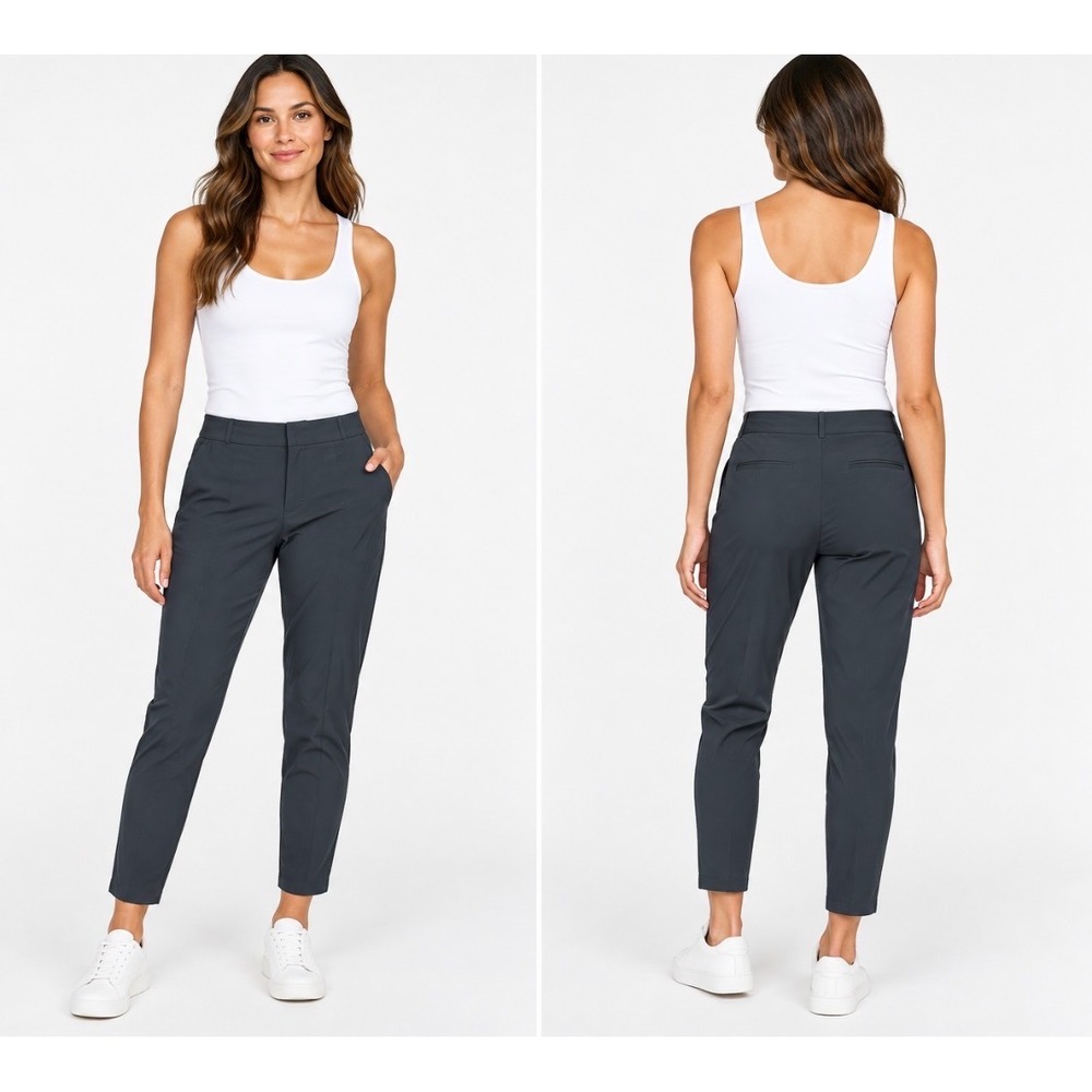 Athleta Brooklyn‎ Ankle Pants Women's Charcoal Grey Sz 8 Women's Trousers
